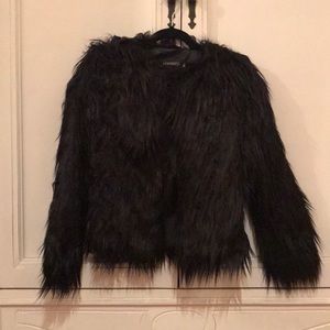 Faux fur coat